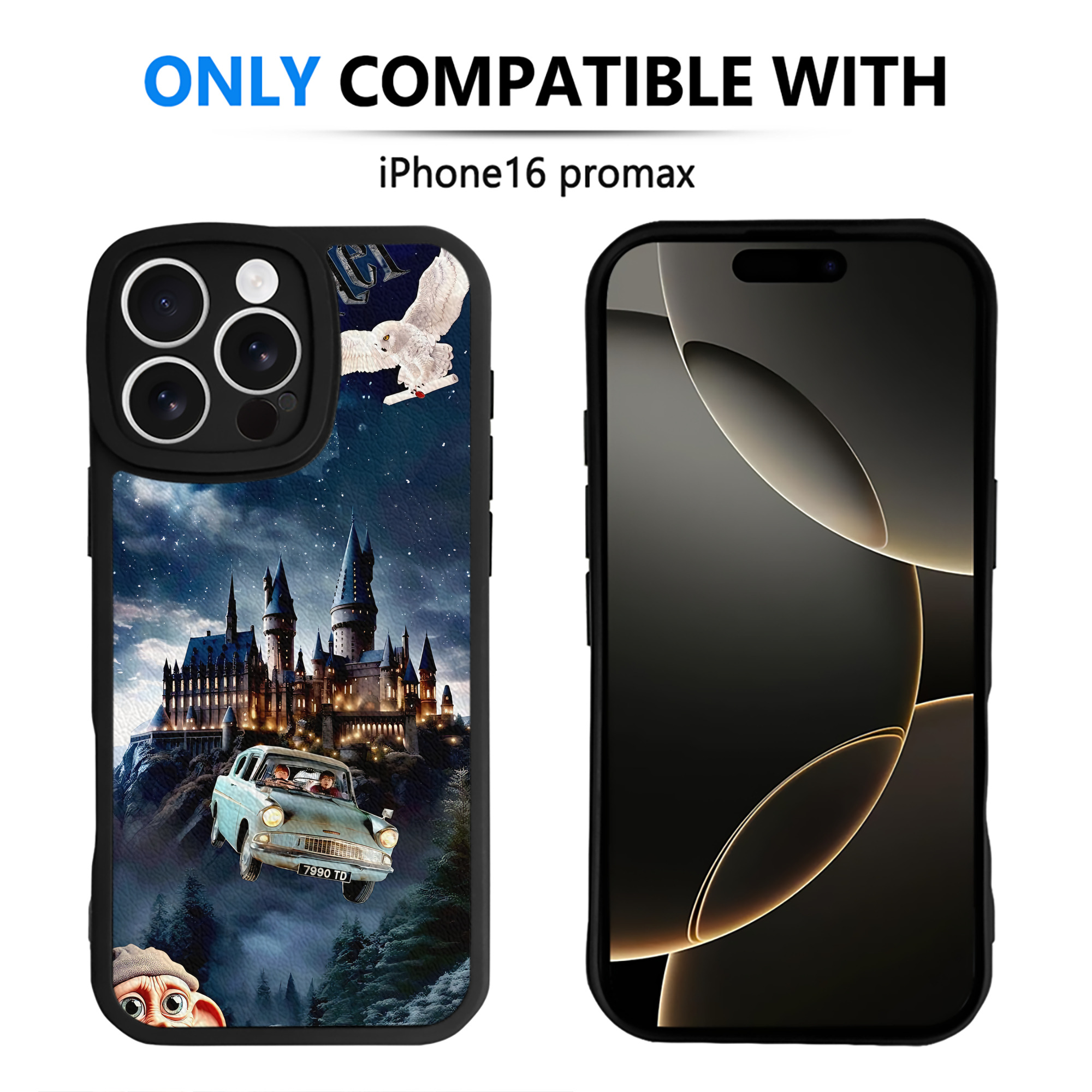 （画像用） Harry Potter ハリー・ポッターシリーズ 【iPhone 16シリーズ対応】シリコンスマホケース（レザー調） 材質：シリコン